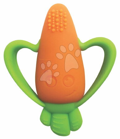 Hračky pro nejmenší | Strana 16 - Silikonové kousátko Mrkev Textured Carrot Teether Infantino