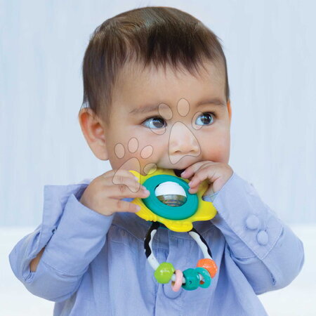 Od 0 do 3 mesiacov - Hrkálka s hryzátkom Kvietok Spin & Rattle Teether Infantino_1
