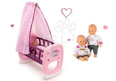 Lutke s dodacima setovi - Set lutka Baby Nurse Zlatna edicija Smoby