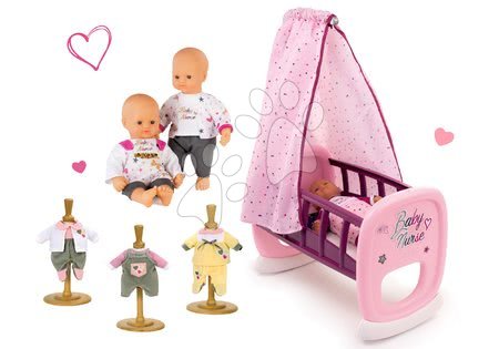 Lutke s dodacima setovi - Set lutka Baby Nurse Zlatna edicija Smoby