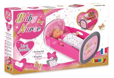 Postýlky a kolébky pro panenky - Kolébka pro panenku Baby Nurse Zlatá edice Smoby - 3