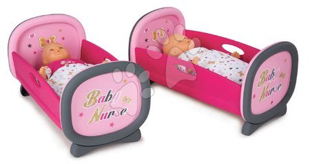 Postýlky a kolébky pro panenky - Patrová postel Baby Nurse Zlatá edice Smoby - 3