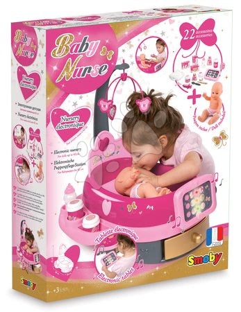 Babaházak - Babacenter játékbabáknak Baby Nurse Arany sorozat Smoby - 10