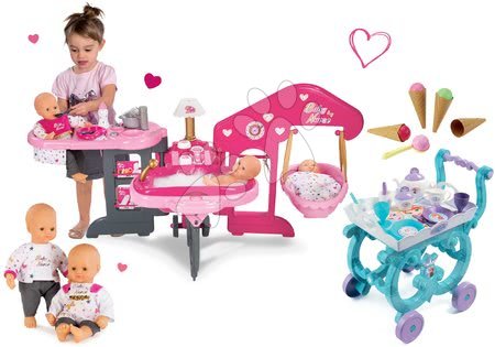 Domčeky pre bábiky sety - Set domček pre bábiku Baby Nurse Smoby - 18