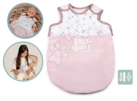 Doplnky pre bábiky - Spací vak pre 42 cm bábiku Sleep Sacks Natur D'Amour Baby Nurse Smoby