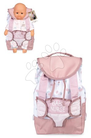 Puppenzubehör - Känguru mit Rucksack Backpack Natur D'Amour Baby Nurse Smoby_1