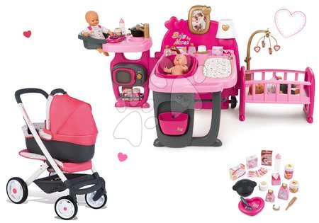 Pečovatelské centrum pro panenky - Set domeček pro panenku Violette Baby Nurse Large Doll's Play Center Smoby - 27
