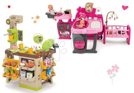 Domki dla lalek w zestawie - Dom dla lalki Violette Baby Nurse Large Doll's Play Center Smoby - 31