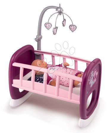 Lalki - Zestaw wózek 3w1 Powder Pink 3in1 Maxi Cosi & Quinny Smoby z łóżeczkiem i wanienką SM253117-6_1
