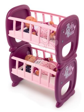 Babacenter - Szett emeletes babaágy ikreknek Violette Baby Nurse Smoby - 1