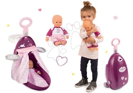 Domčeky pre bábiky sety - Set prebaľovací vozík pre bábiku Baby Nurse Zlatá edícia Smoby