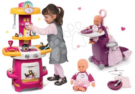 Set prebaľovací vozík pre bábiku Baby Nurse Zlatá edícia Smoby
