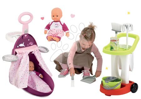 Pečovatelské centrum pro panenky - Set přebalovací vozík Baby Nurse Zlatá edice Smoby