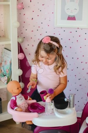 Kompleti za oskrbo punčk in dojenčkov - Komplet hišica za dojenčka Violette Baby Nurse Large Doll's Play Center Smoby_1