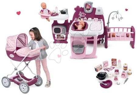 Domki dla lalek w zestawie - Dom dla lalki Violette Baby Nurse Large Doll's Play Center Smoby - 7