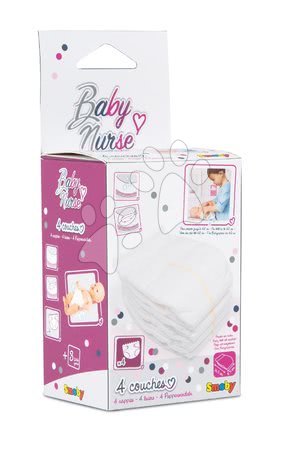 Doplnky pre bábiky - Plienky pampersky 4 kusy Violette Baby Nurse Smoby_1