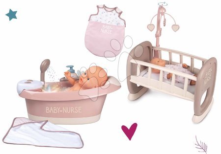 Domki dla lalek w zestawie | Strona 2 - Zestaw wanienka z bieżącą wodą elektroniczna Violette Baby Nurse Smoby 