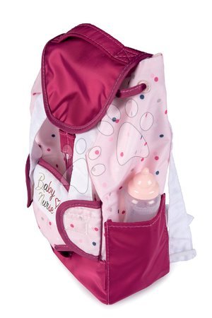 Puppenzubehör - Rucksack mit Tragetasche für die 42 cm große Violette Baby Nurse Smoby Puppe