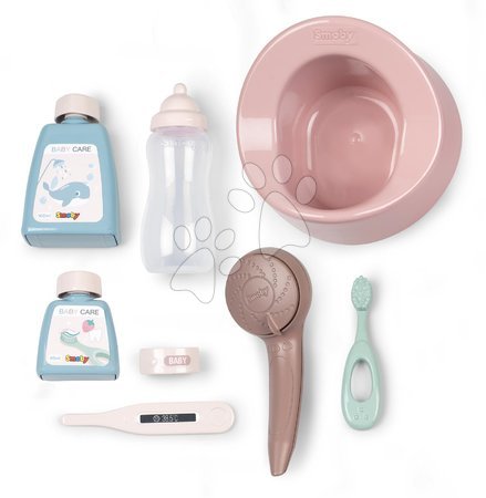 Játékbabák gyerekeknek - Kiskád bilivel Bath Set Natur D'Amour Baby Nurse Smoby_1