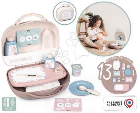 Doplňky pro panenky - Přebalovací potřeby v kufříku Vanity Natur D'Amour Baby Nurse Smoby_1