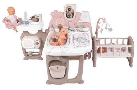 Lutke - Set kućica za lutku Large Doll's Play Center Natur D'Amour Baby Nurse Smoby_1