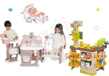 Kućice za lutke setovi - Set kućica za lutku Large Doll's Play Center Natur D'Amour Baby Nurse Smoby - 42