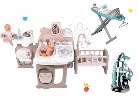 Baby Nurse - Set domček pre bábiku Large Doll's Play Center Natur D'Amour Baby Nurse Smoby