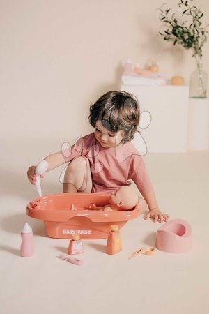 Puppenzubehör - Badewanne mit Töpfchen – Bath Set & Accessories Soft Baby Nurse Smoby  - 14