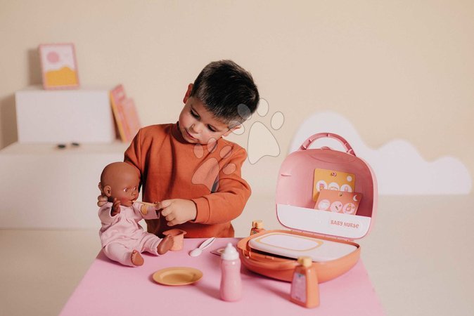 Puppenzubehör - Köfferchen mit Wickelzubehör  Vanity Soft Baby Nurse Smoby - 17
