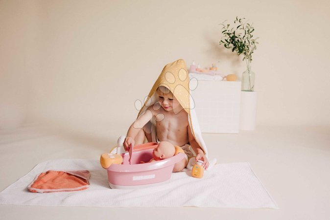 Puppenzubehör - Badewanne mit funktionierender Dusche Balneo Bath Soft Baby Nurse Smoby - 3