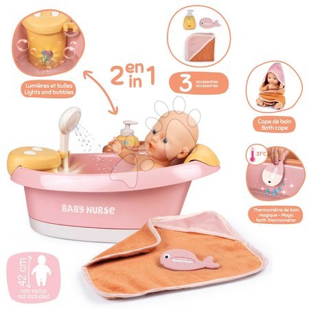 Baby Nurse | Seite 3 - Badewanne mit funktionierender Dusche Balneo Bath Soft Baby Nurse Smoby_1