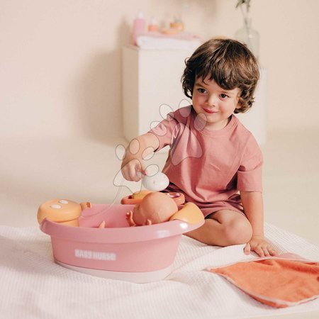 Puppenzubehör - Badewanne mit funktionierender Dusche Balneo Bath Soft Baby Nurse Smoby - 6