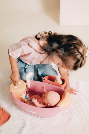 Puppenzubehör - Badewanne mit funktionierender Dusche Balneo Bath Soft Baby Nurse Smoby - 7