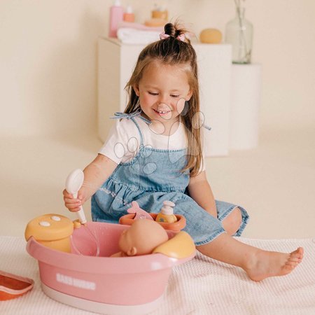 Puppenzubehör - Badewanne mit funktionierender Dusche Balneo Bath Soft Baby Nurse Smoby - 8
