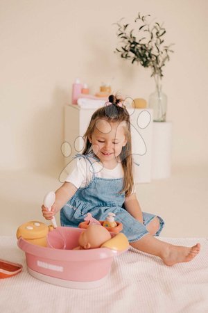 Puppenzubehör - Badewanne mit funktionierender Dusche Balneo Bath Soft Baby Nurse Smoby - 12