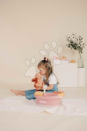 Puppenzubehör - Badewanne mit funktionierender Dusche Balneo Bath Soft Baby Nurse Smoby - 14
