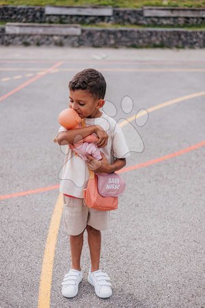 Bábiky s doplnkami sety - Set bábika v dupačkách na návšteve v klokanke Doll Baby Nurse Smoby - 27
