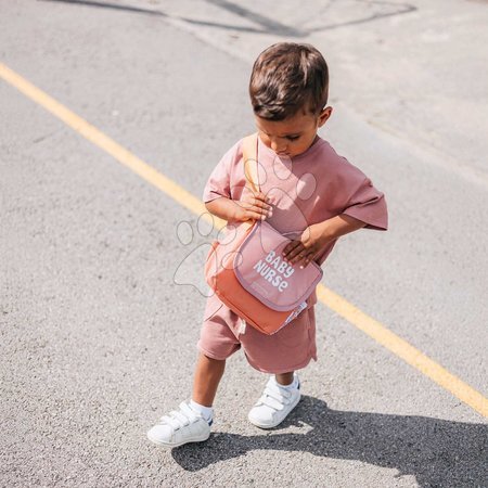 Doplnky pre bábiky - Prebaľovacia taška s plienkou a fľaškou Changing Bag Soft Baby Nurse Smoby - 2