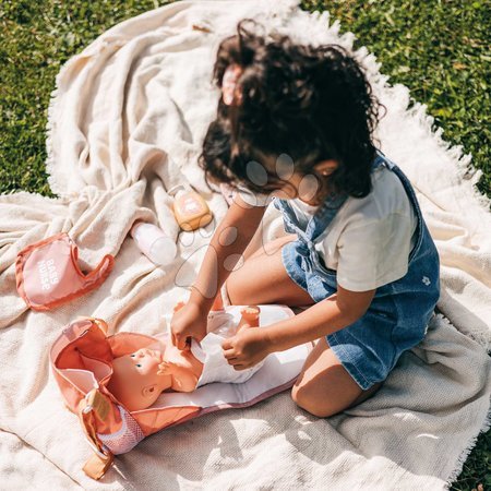 Accessori per bambole - Borsa fasciatoio con pannolino e biberon Changing Bag Soft Baby Nurse Smoby_1