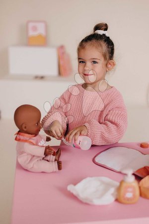 Doplnky pre bábiky - Prebaľovacia taška s plienkou a fľaškou Changing Bag Soft Baby Nurse Smoby - 5