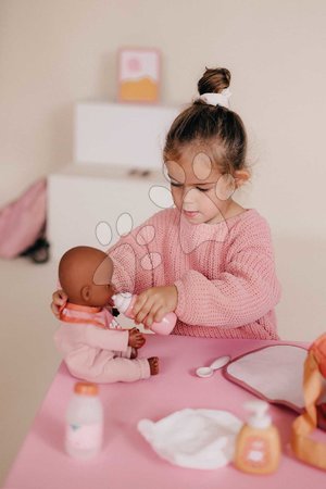 Doplnky pre bábiky - Prebaľovacia taška s plienkou a fľaškou Changing Bag Soft Baby Nurse Smoby - 9