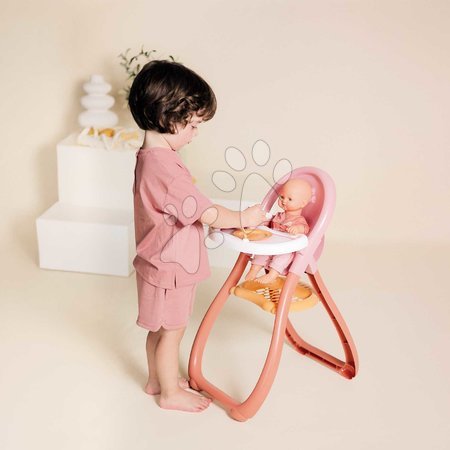 Puppenhochstühle - Hochstuhl mit bunten Ringen Highchair Soft Baby Nurse von Smoby - 5