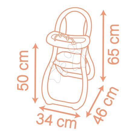 Puppenhochstühle - Hochstuhl mit bunten Ringen Highchair Soft Baby Nurse von Smoby - 9