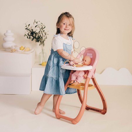 Puppenhochstühle - Hochstuhl mit bunten Ringen Highchair Soft Baby Nurse von Smoby - 7