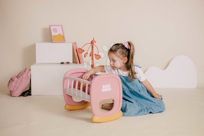 Puppenbetten und Wiegen - Wiege mit Mobile Baby’s Cot Soft Baby Nurse von Smoby - 4