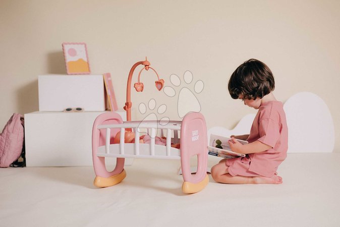 Puppenbetten und Wiegen - Wiege mit Mobile Baby’s Cot Soft Baby Nurse von Smoby - 5