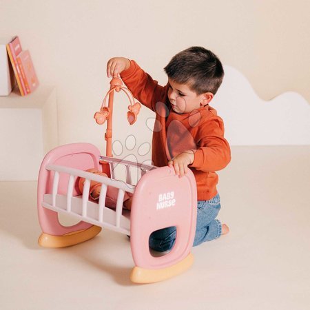 Puppenbetten und Wiegen - Wiege mit Mobile Baby’s Cot Soft Baby Nurse von Smoby - 8