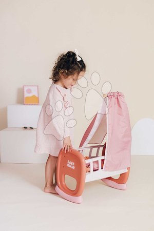 Puppenbetten und Wiegen - Wiege mit Stoffhimmel Cradle Soft Baby Nurse von Smoby - 7
