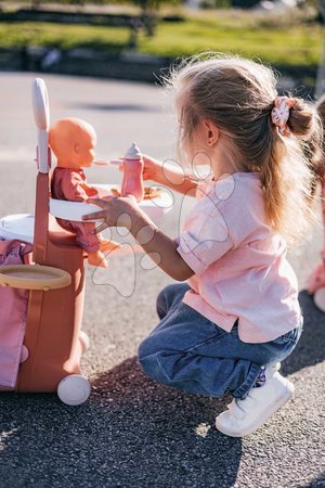 Puppenhäuser - Wickelkoffer mit Bettchen auf Rädern 3-in-1 Nursery Soft Baby Nurse Smoby - 15