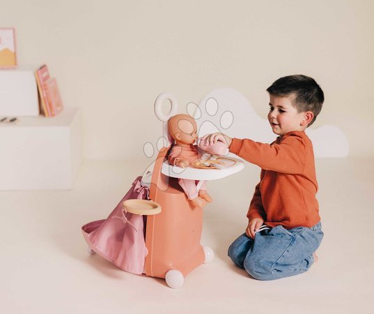Puppenhäuser - Wickelkoffer mit Bettchen auf Rädern 3-in-1 Nursery Soft Baby Nurse Smoby - 17